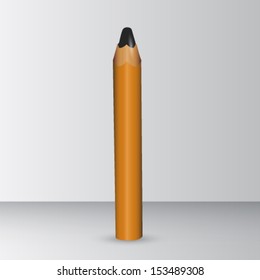 Vector pencil close up illustration