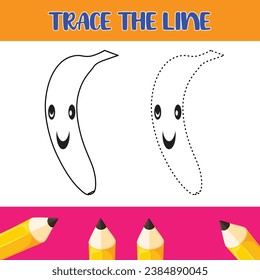 Vector Pencil control Book for kids