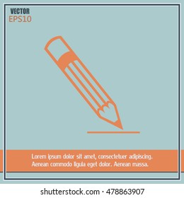 Vector pencil icon