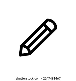 Vector Pencil Icon Outline Black