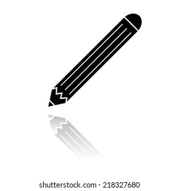 Vector Pencil Icon WITH SHADOW