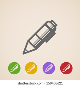 vector pencil icons