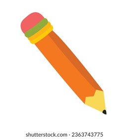 Vector pencil illustration on transparent background.