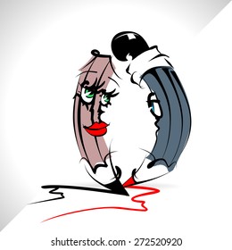 Vector Pencil Love