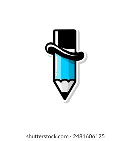 Lápiz de Vector y sombrero de mago