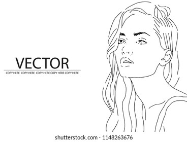 Vektorillustration Stift-Design-Modell Gesicht