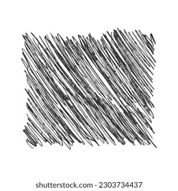 ÍNDICE de lápiz vectorial aislado sobre fondo blanco. Trazos de lápiz en forma de cuadrado, textura.