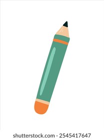 Vector pencil symbolizing learning and writing process
