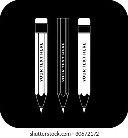 Vector pencils icon