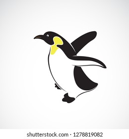 Vector penguin design white background   Polar animals  Bird icon  Easy editable layered vector illustration 