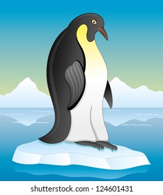 Vector. Penguin illustration.