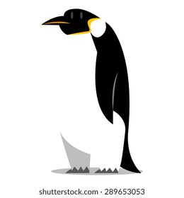 Vector Penguin Illustration Isolated On White Background