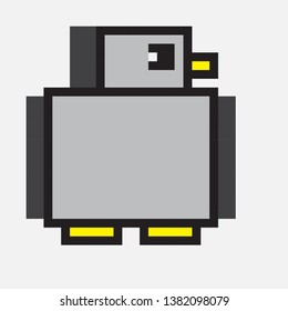 vector penguin pixel art cartoons