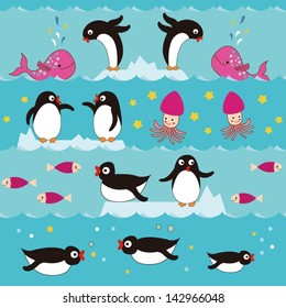 Vector penguins pattern