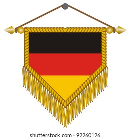 vector pennant with the flag of Gemany