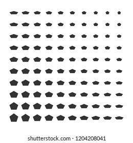 vector pentagon black monochrome minimal
