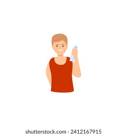 vector of people with care and red clothes vector