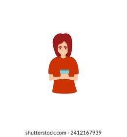 vector of people with care and red clothes vector