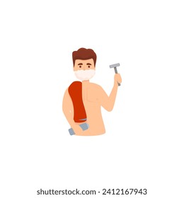 vector of people with care and red clothes vector