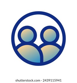 Vector de personas, comunidad, icono de grupo de usuarios. Perfecto para aplicaciones e interfaces web, infografías, presentaciones, marketing, etc.
