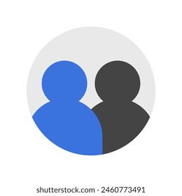 Vector people, community, user group icon. Perfect for app and web interfaces, infographics, presentations, marketing, etc.