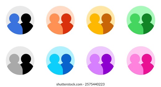 Vector people, community, user group icon. Perfect for app and web interfaces, infographics, presentations, marketing, etc.