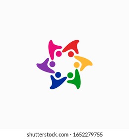 vector people group community design template