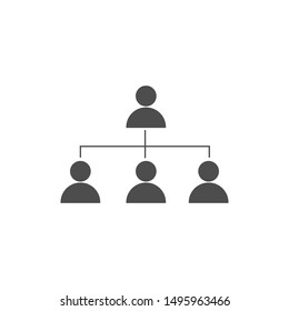 vector people icon. business organization team management.