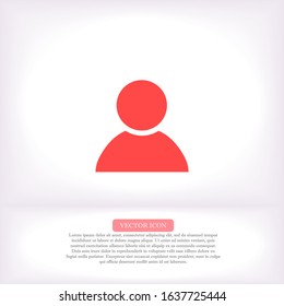 Vector people icon design 10 eps illustration Flat design