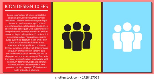 Vector People Icon Design 10 eps Illustration