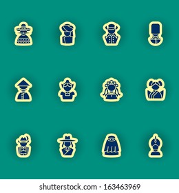 vector people icon set