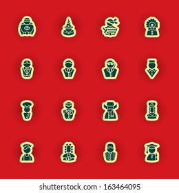 vector people icon set
