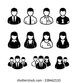 Vector people icons