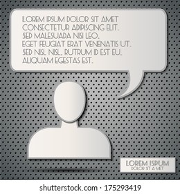 Vector People Icons and Speech Bubbles
