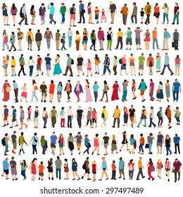 Vector people large set