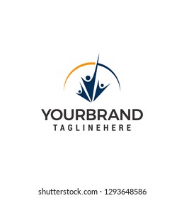 vector people logo design template elements