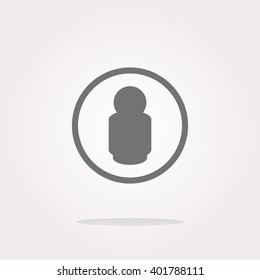vector people silhouette web icon app button