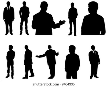 vector people silhouettes