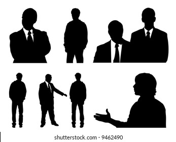 vector people silhouettes