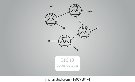 vector people teamwork partnership icon