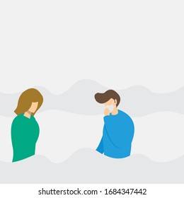 vector of people wearing masks and people wearing masks