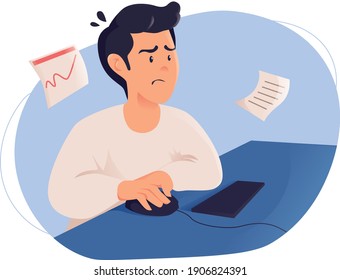 Vector people work at office
