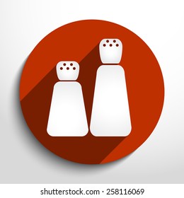 Vector pepper shaker web flat icon.