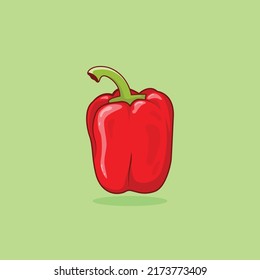 vector of peppers in cartoon style. premium vector healthy food collection