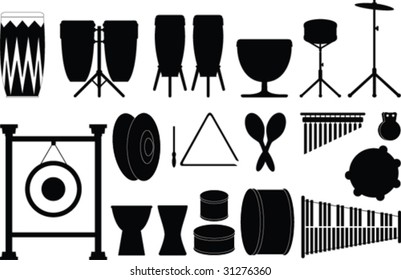 Vector percussion instruments