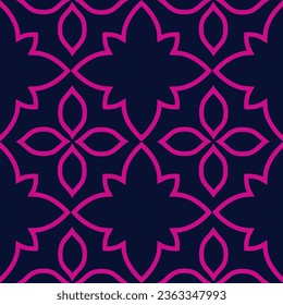 Vector. Perforated bright patterns Papel Picado pattern on a colored background. Hispanic Heritage Month. Flowers seamless pattern for web banner, poster, cover, splash, social network. 