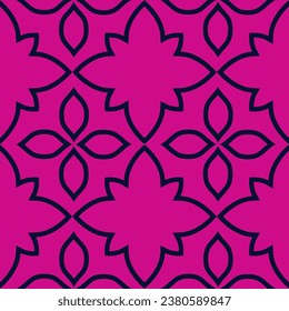 Vector. Perforated bright patterns Papel Picado pattern on a colored background. Hispanic Heritage Month. Flowers seamless pattern for web banner, poster, cover, splash, social network. 