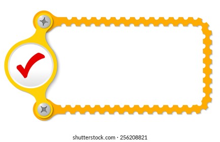 vector perforated frame and check box