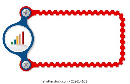 vector perforated frame and graph