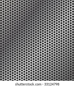 Vector perforated metal background